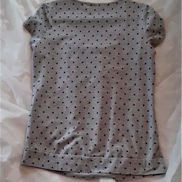 Fuzzy Dot Peasant top - Picture 3 of 4